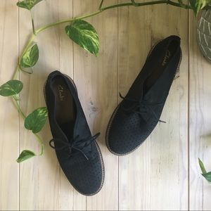 Clark’s Black Nubuck Glick Resetta Leather Oxford